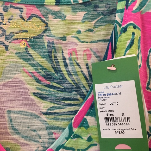 🎀SOLD🎀NWT LILLY PULITZER ETTA TOP - Picture 2 of 2